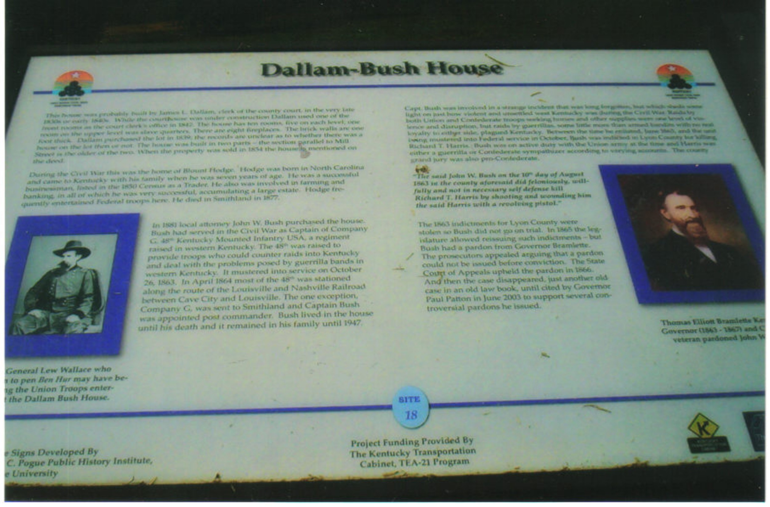 1340 Dallam-Bush House  public plaque_